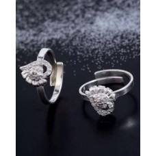 Silver Plated Adjustable Toe Rings