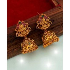 Southern Bling Brass Jhumka Earrings